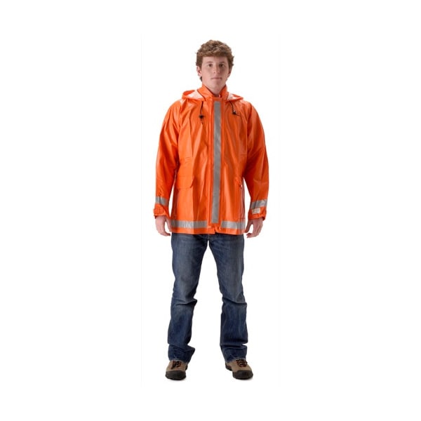 Magid Arclite™ Rainwear Orange Jacket With Tuck Away Hood,  1103J-BO-XXXL